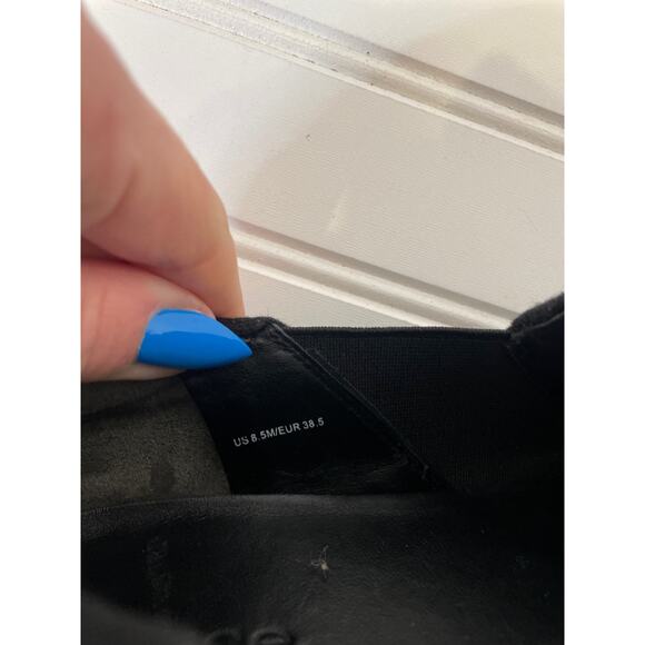 Vince. Warren Black Suede Sneaker Pull on Womens Size 8.5 - Picture 7 of 7